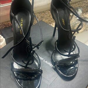 Saint Laurent Black Patent Leather Heels
